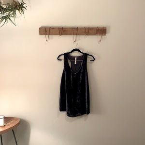 Anthropologie velvet tank top S